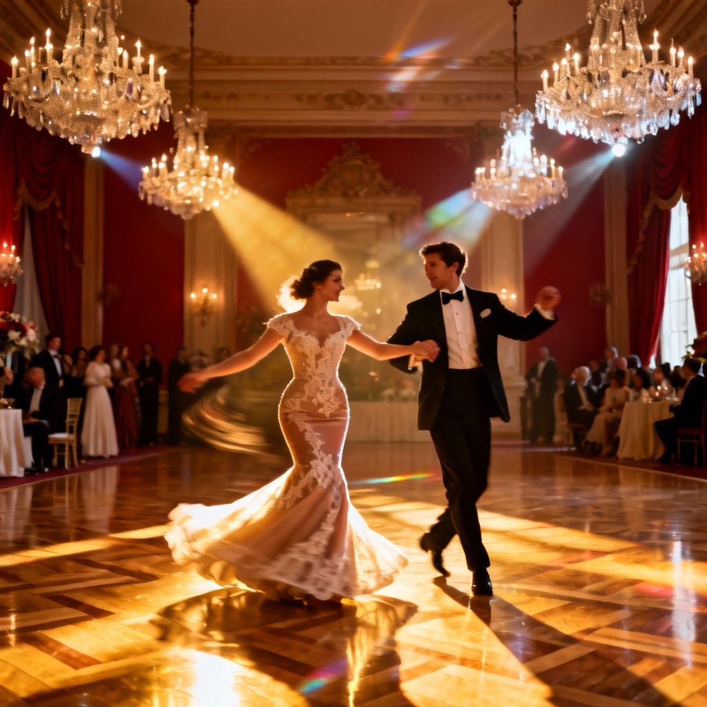 AI Ballroom First Dance Wedding Photo