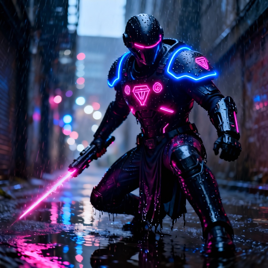 AI Cyberpunk Villain