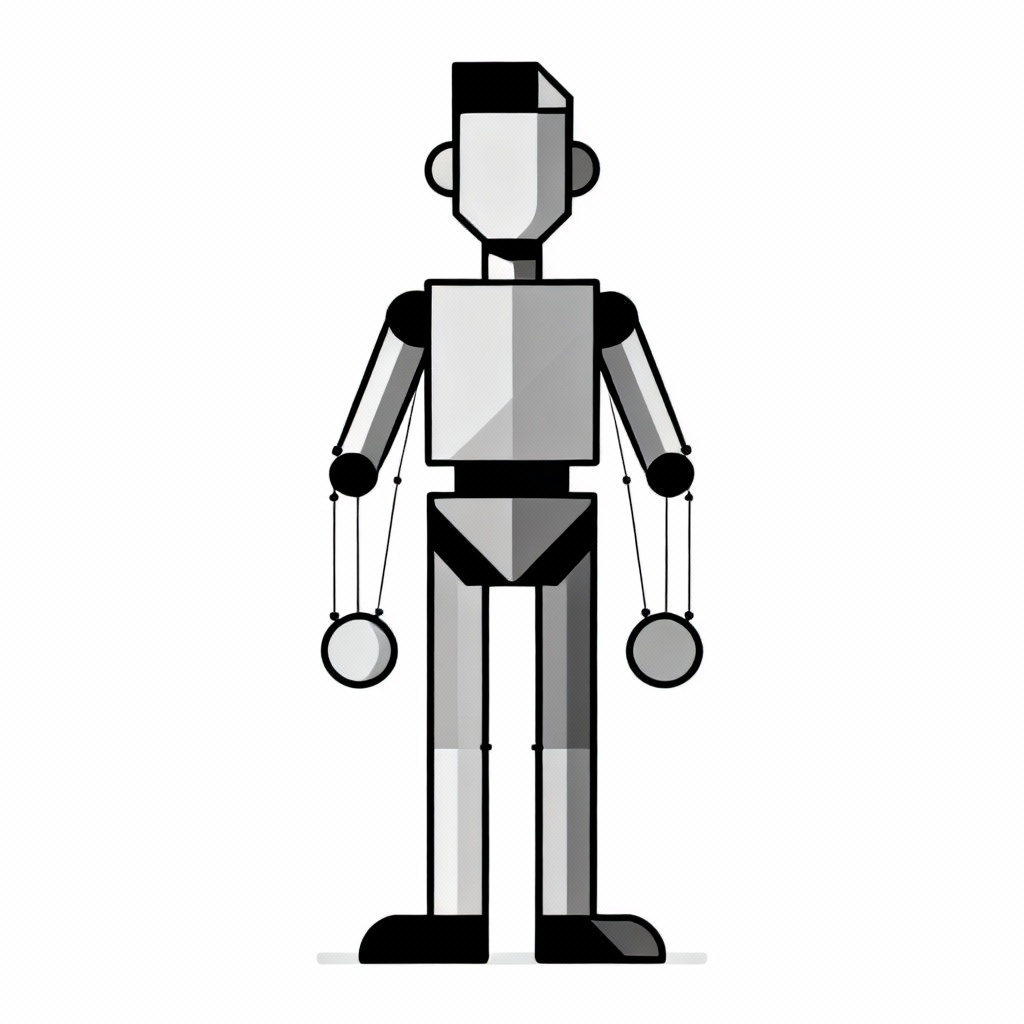 AI vector puppet avatar ready for 2D rigging