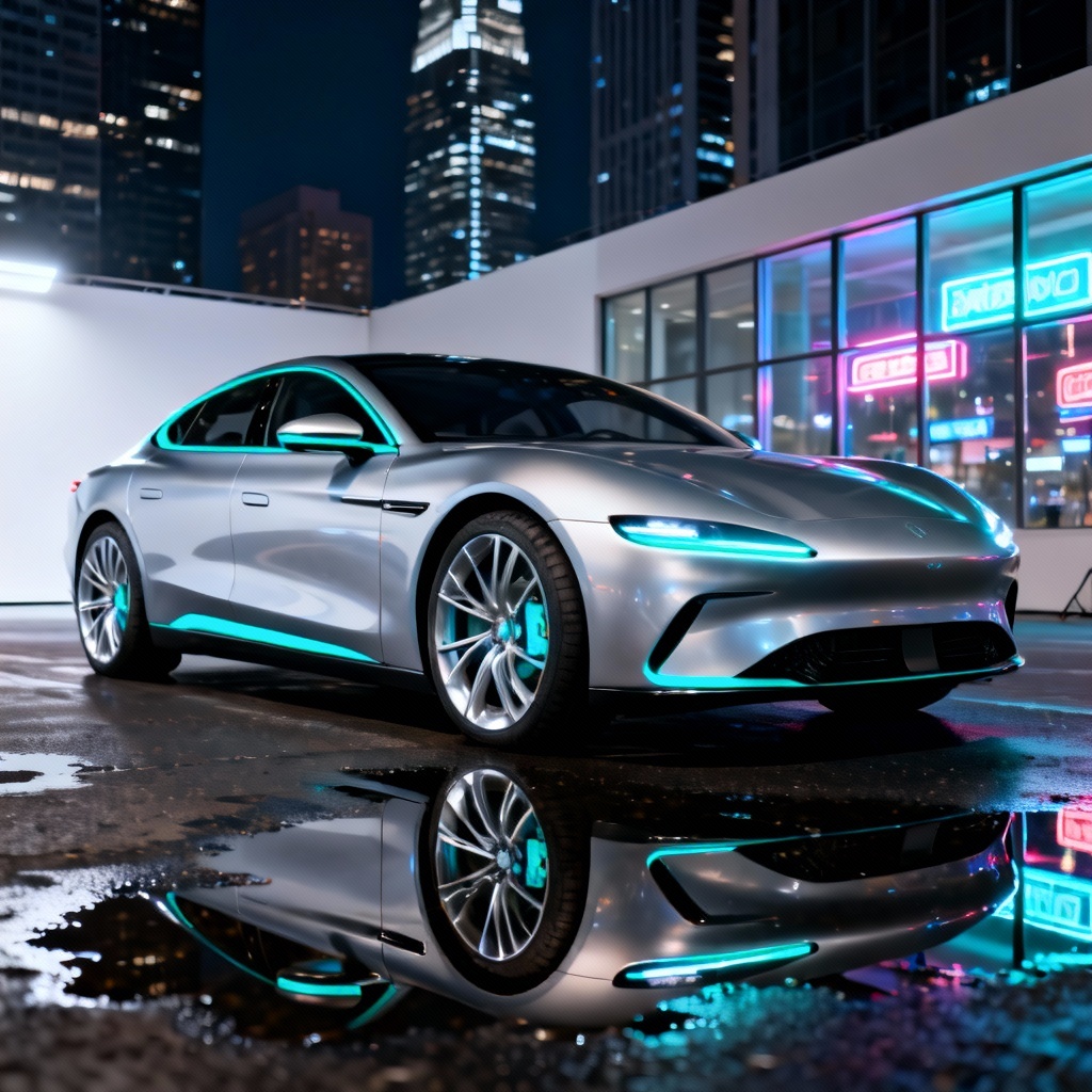 AI Futuristic Electric Coupe Concept
