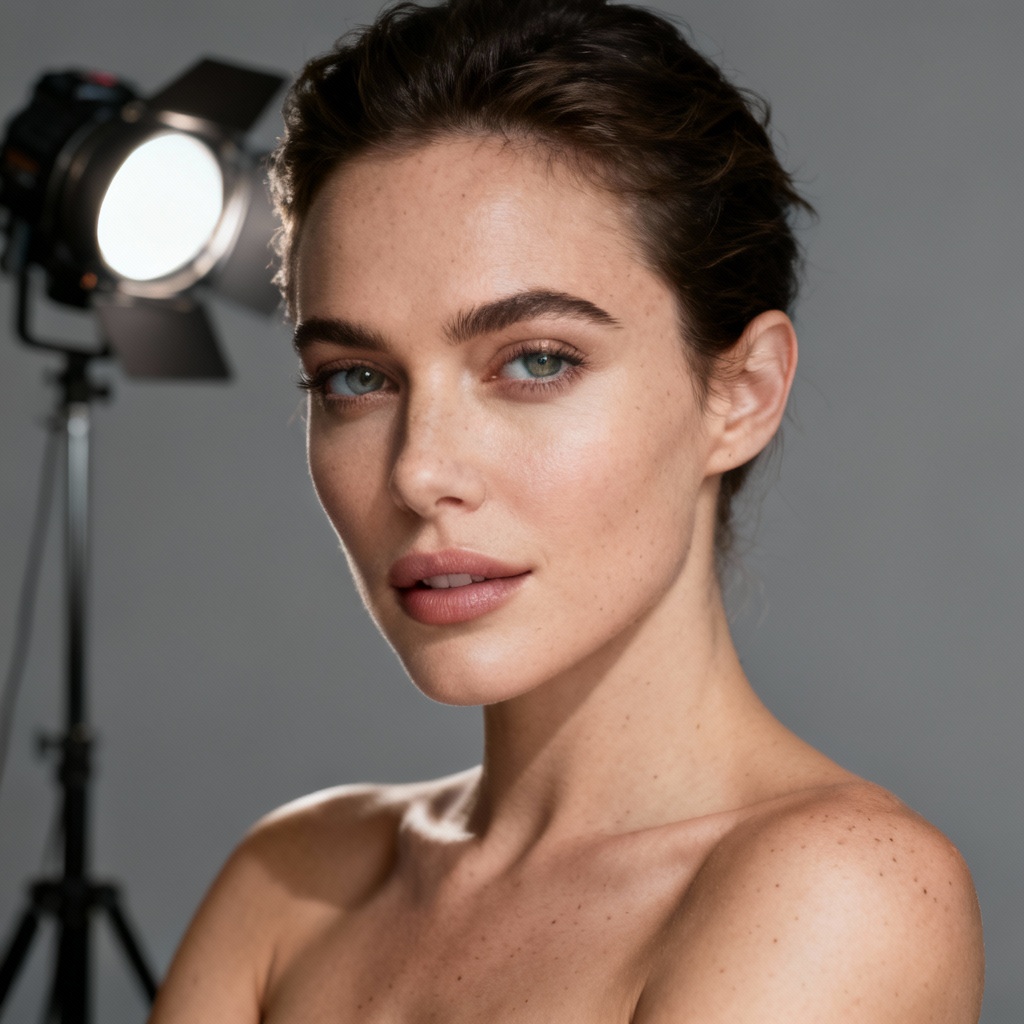 AI celebrity portrait maker sample editorial headshot