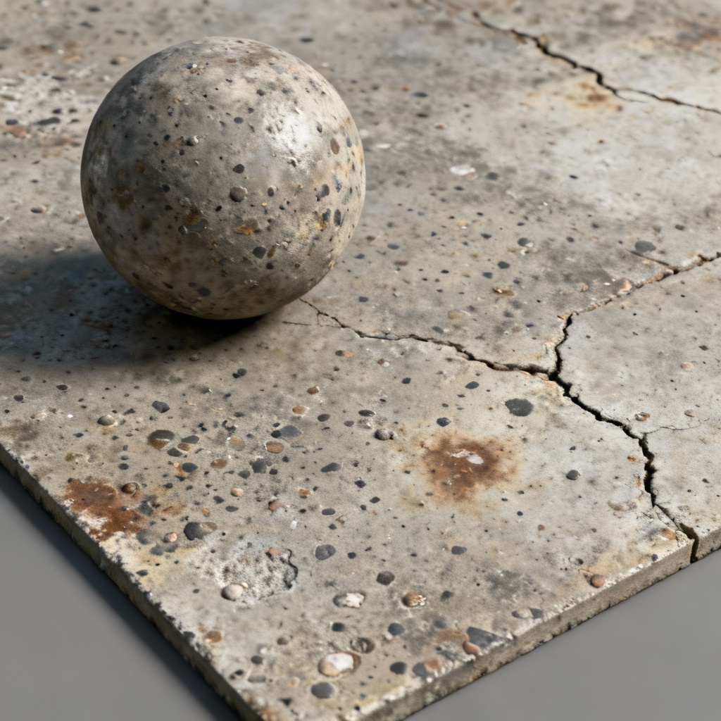 AI Concrete PBR Material