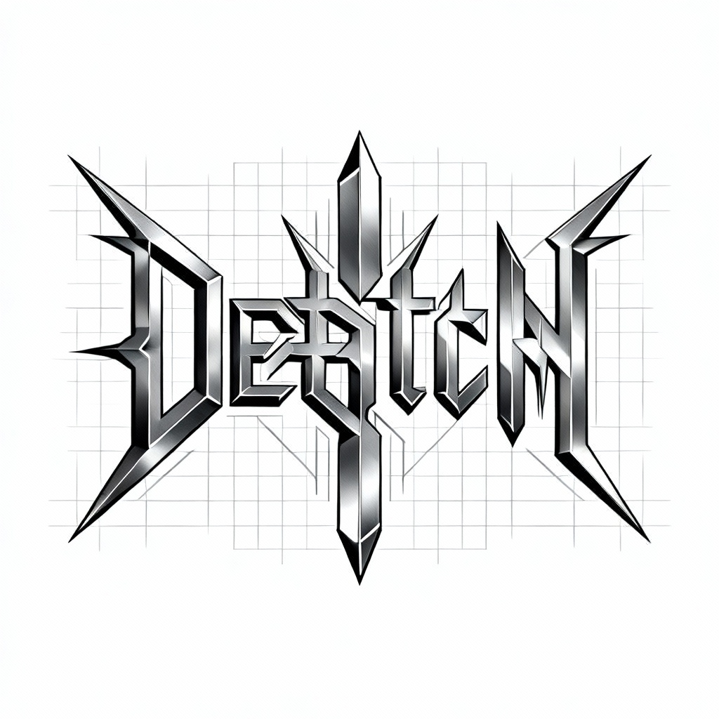Technical death metal geometric logo