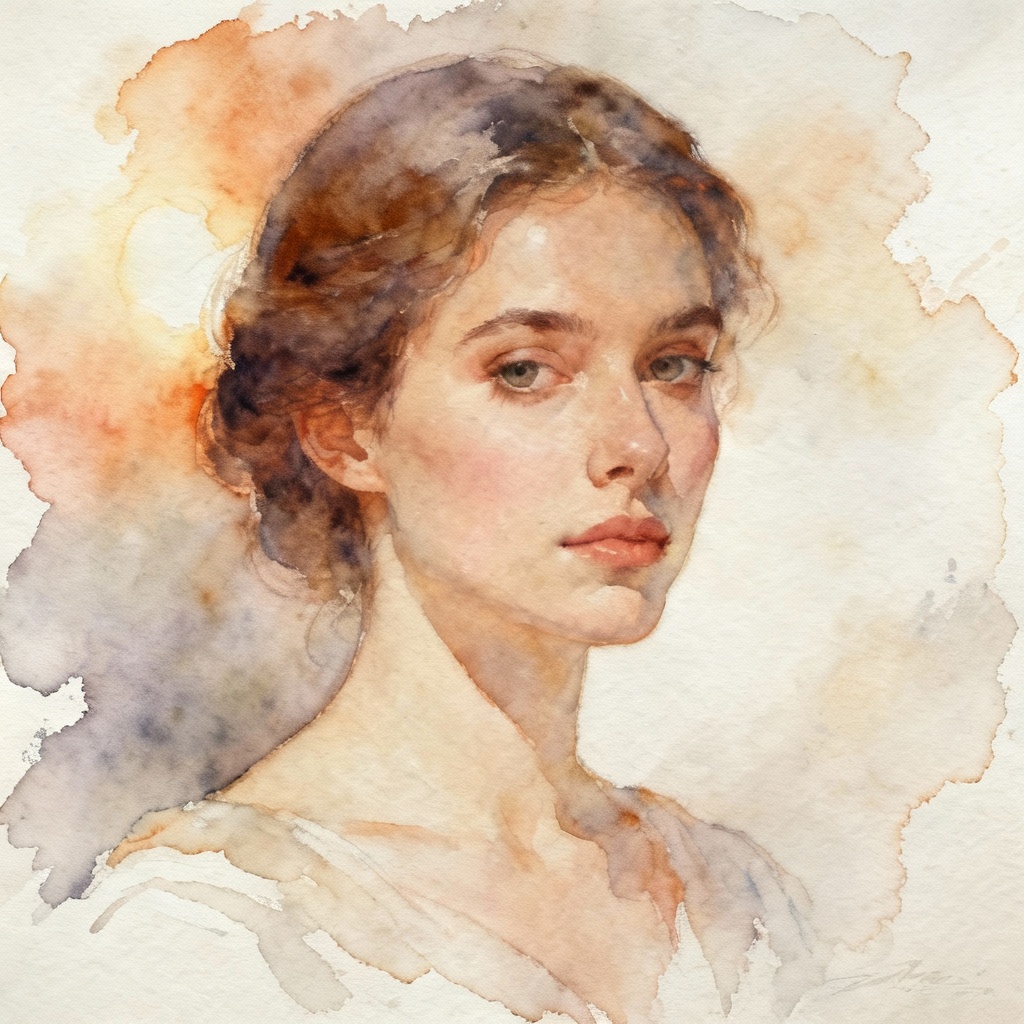 AI Watercolor Portrait