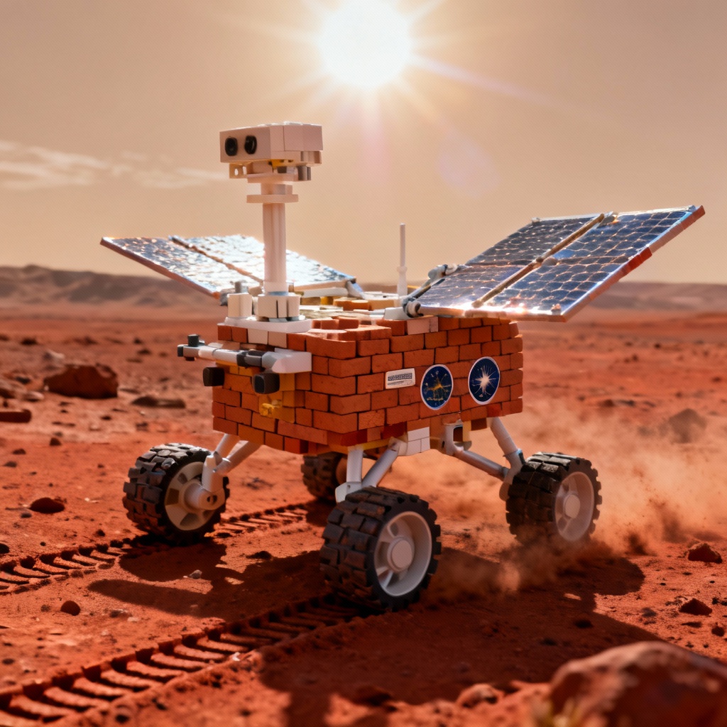 AI lego space rover on Mars