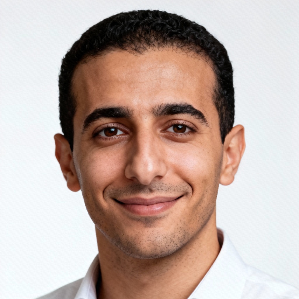 AI HR recruiter office man high-quality headshot