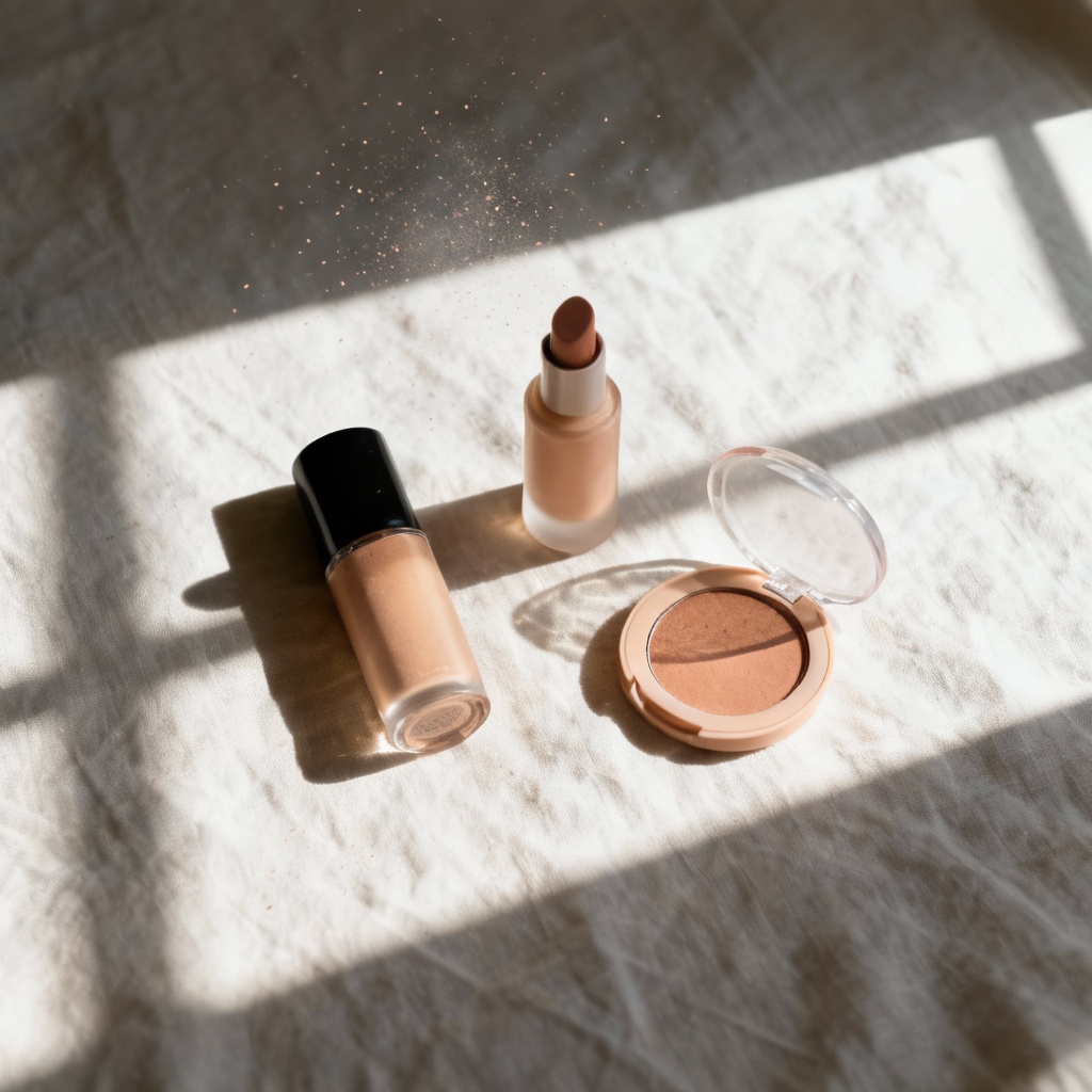 AI sunlight overlay for product flatlay