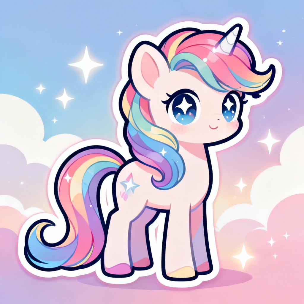 Cute pastel pony artwork generated by MLP AI generator