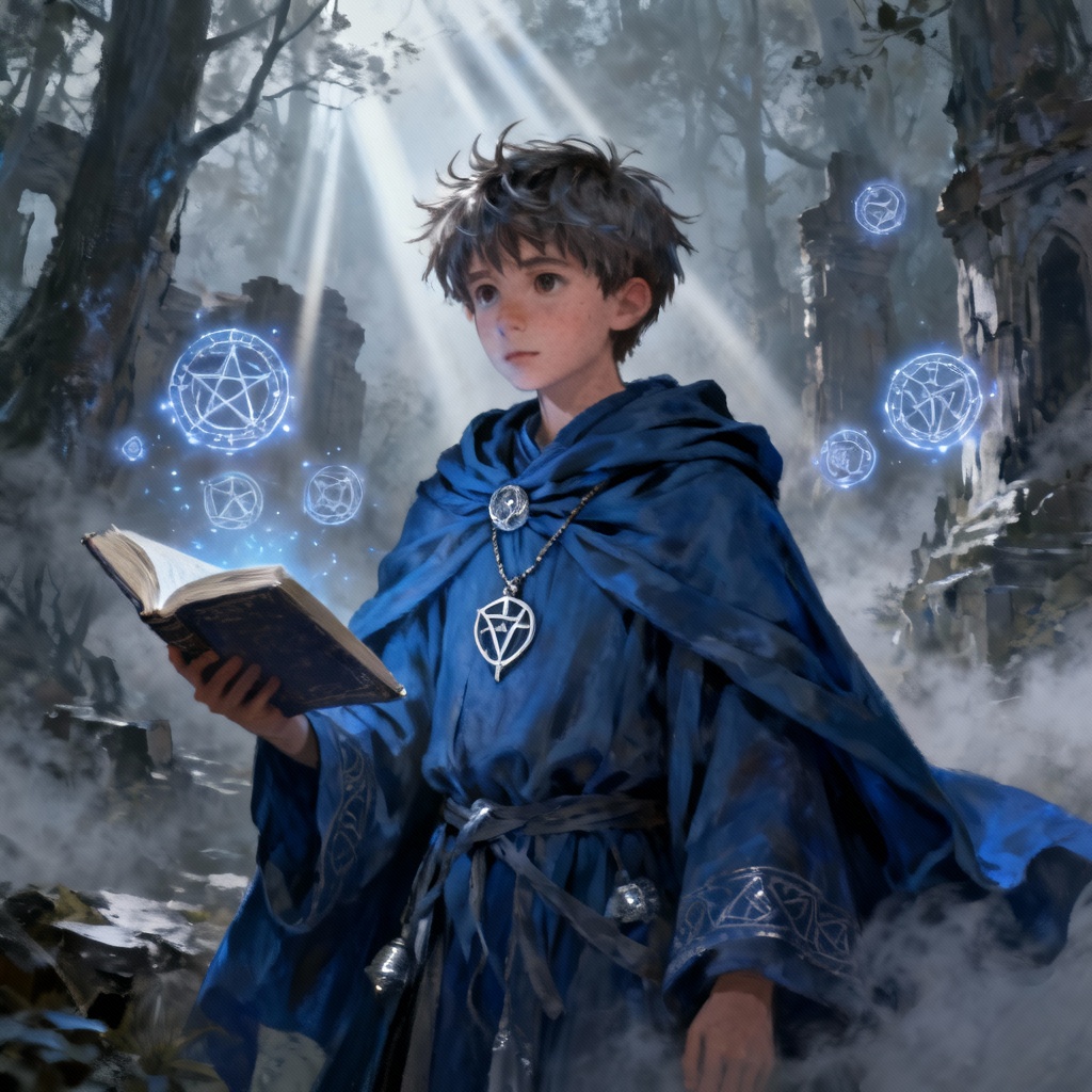 AI boy character generator fantasy mage