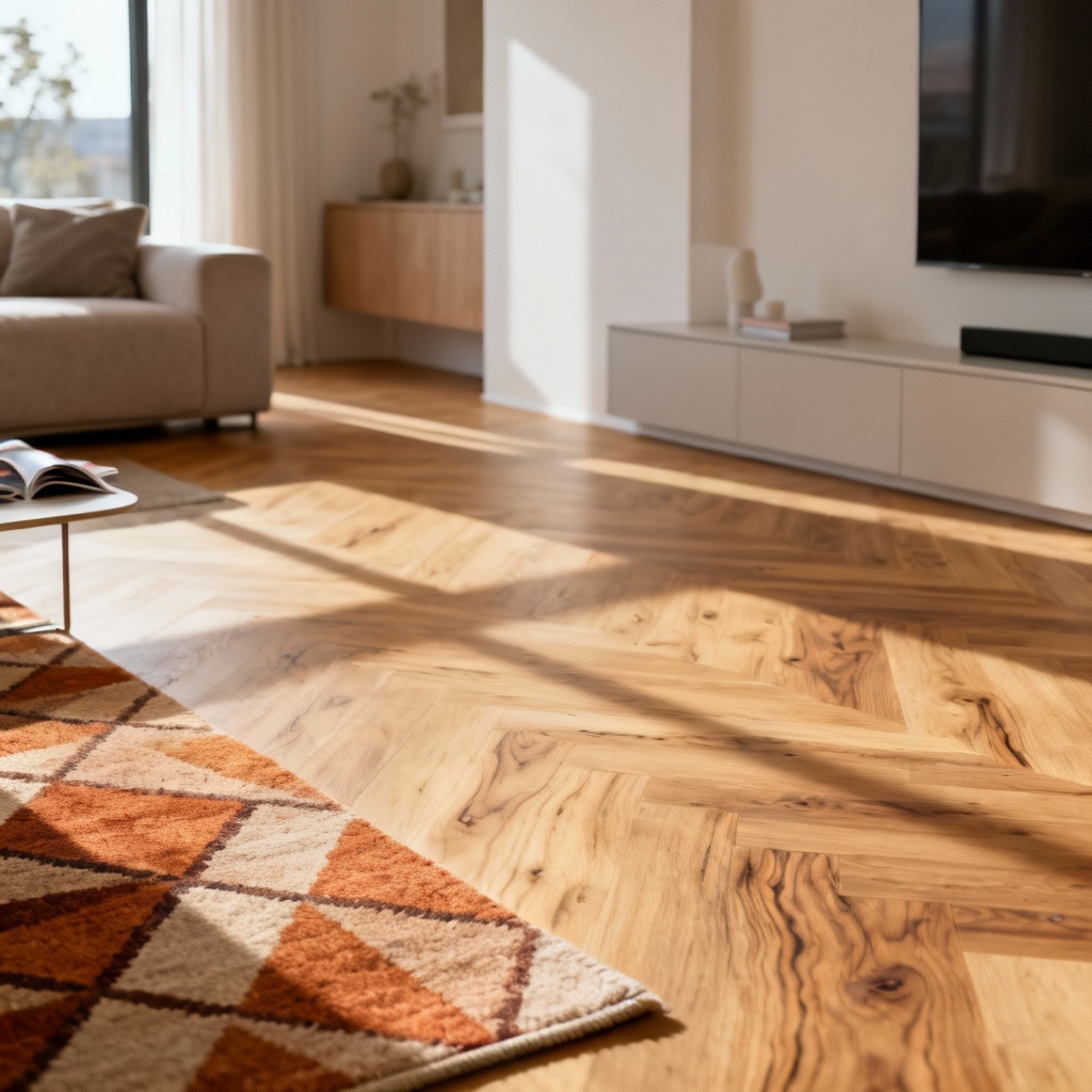 AI removes stray objects from interior photo