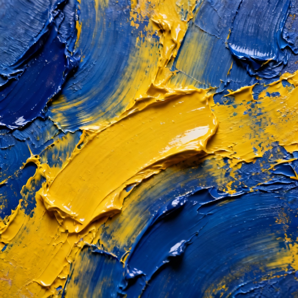 AI oil impasto brush stroke texture