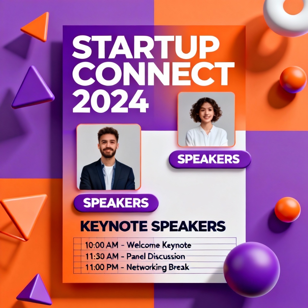 AI Startup Networking Flyer