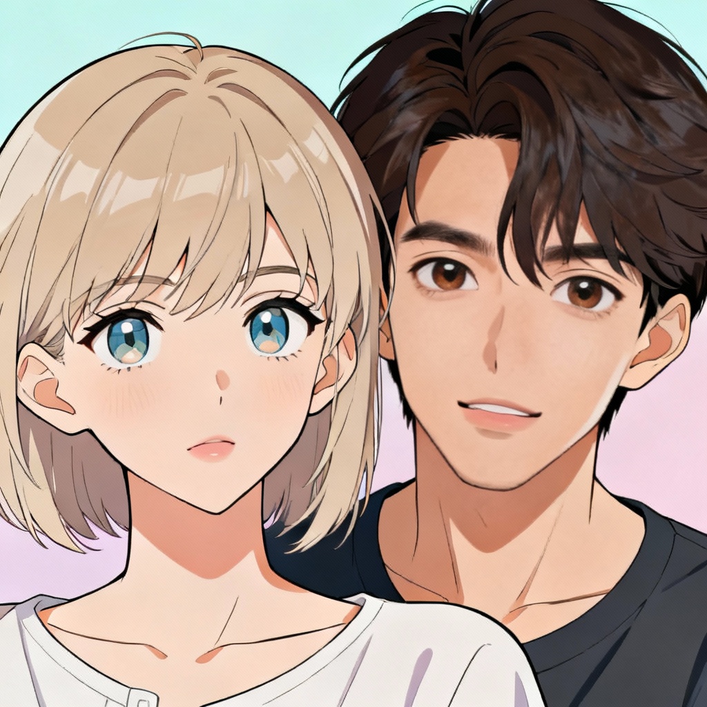 Anime-inspired AI face swap portrait