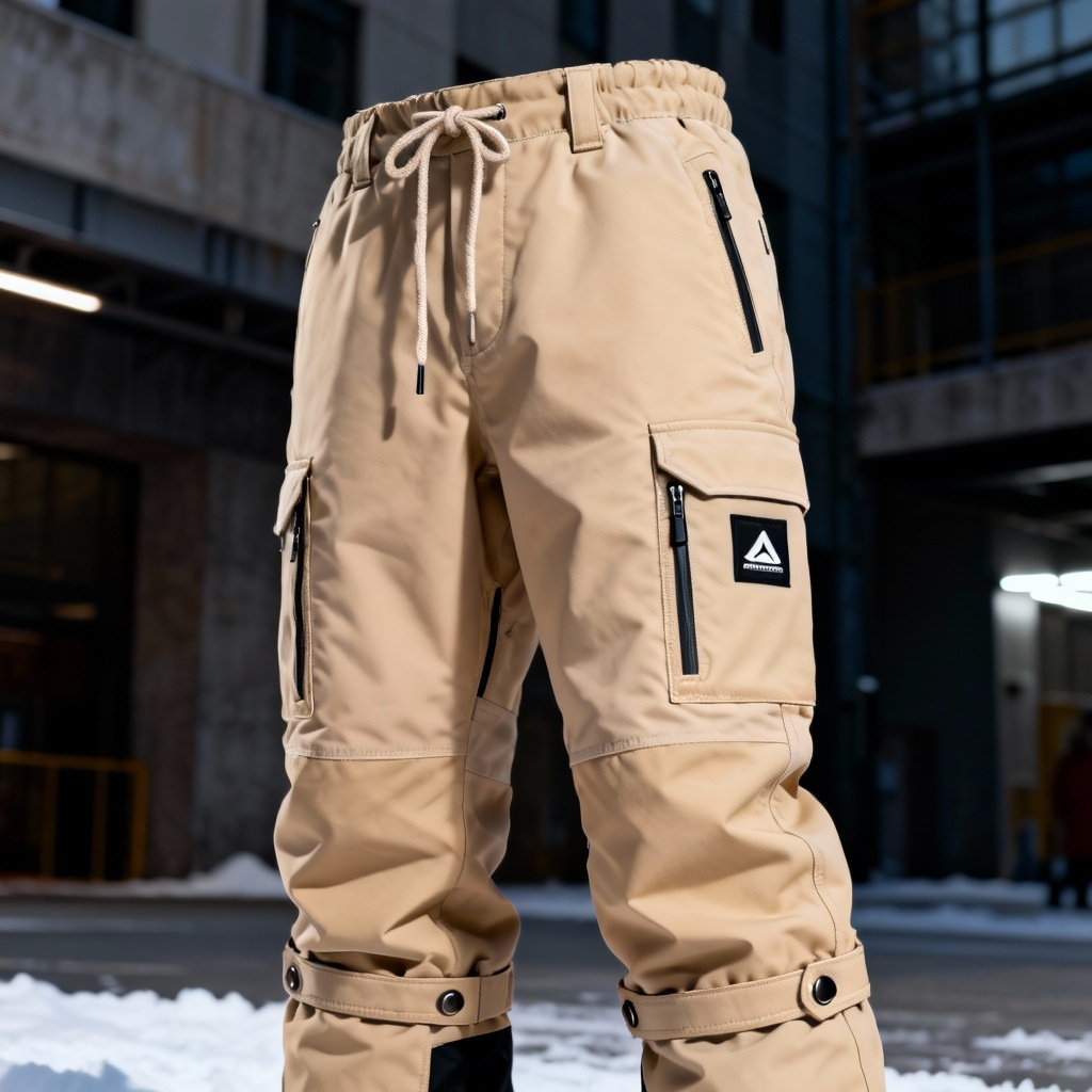 AI snowboard street style pant with relaxed silhouette