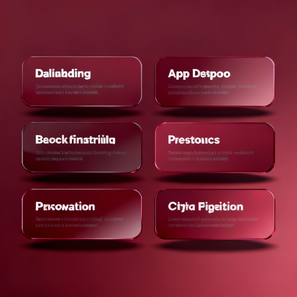 AI Maroon Gradient UI Theme
