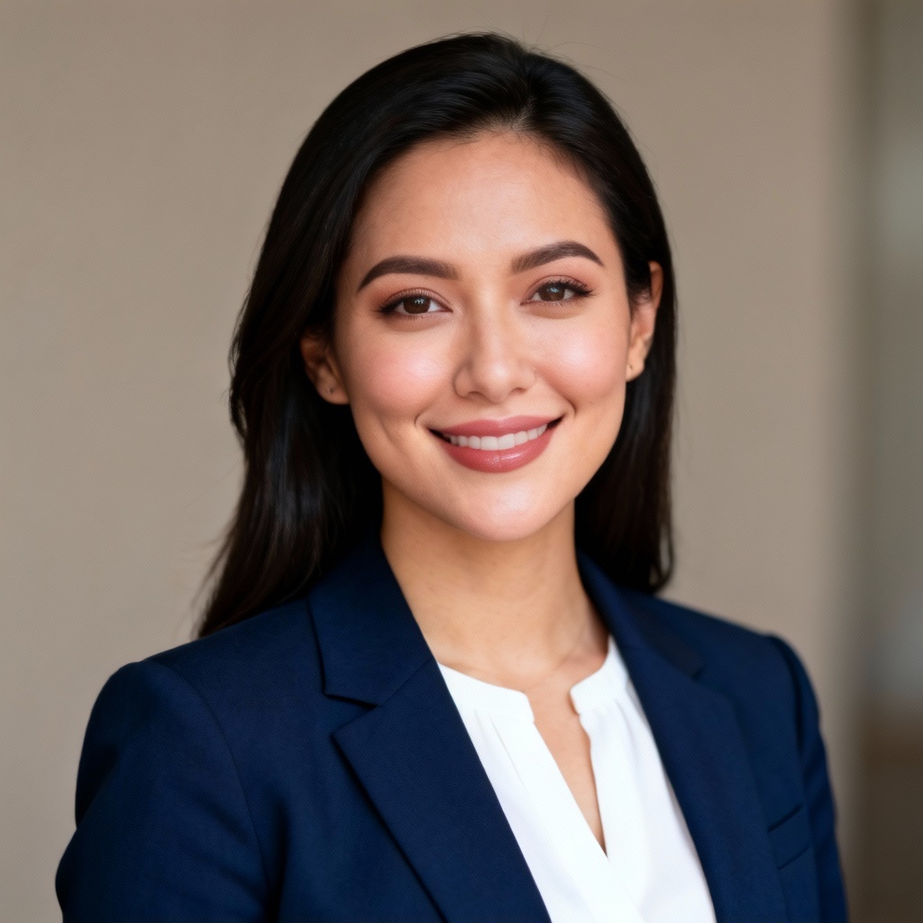 AI professional female business headshot in blazer