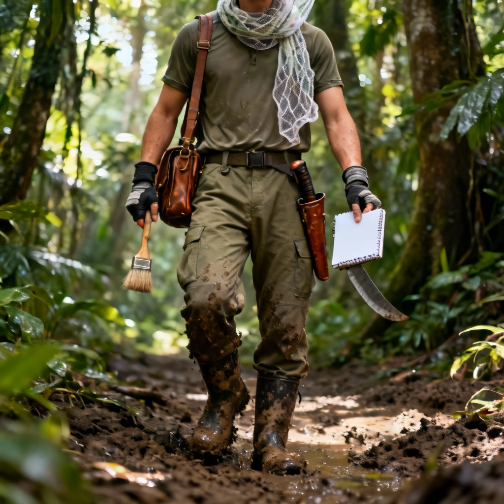 AI jungle archaeologist outfit