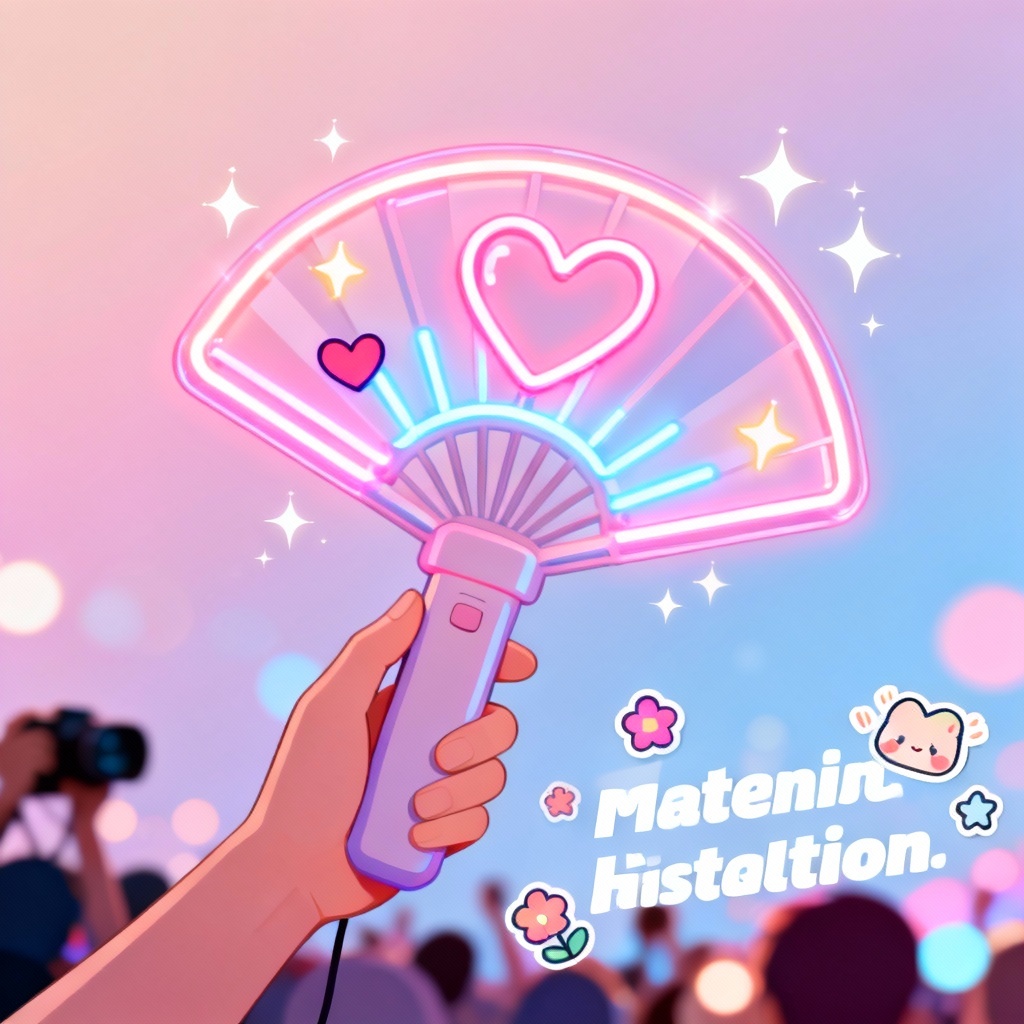 AI idol concert fan sign poster