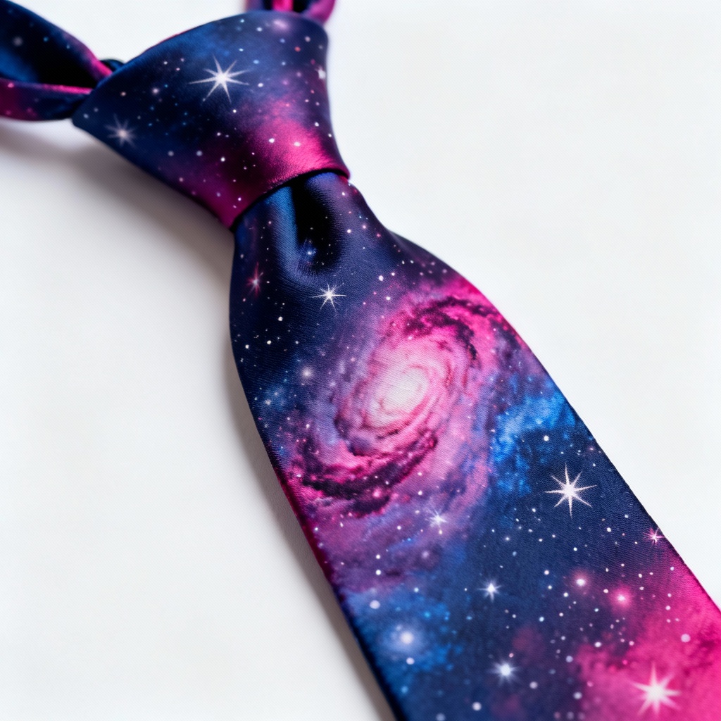AI galaxy novelty tie design