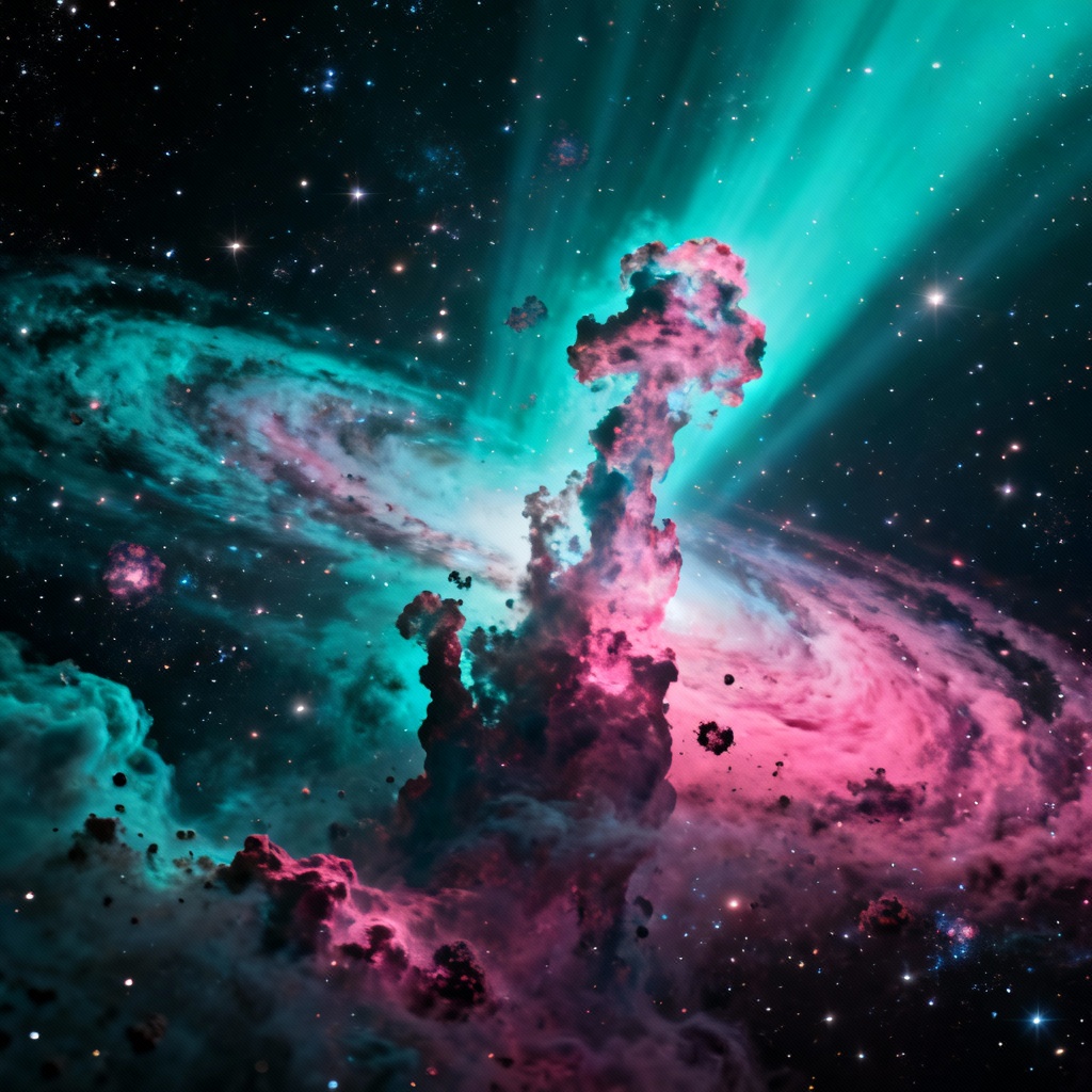 AI Deep Space Nebula Glow