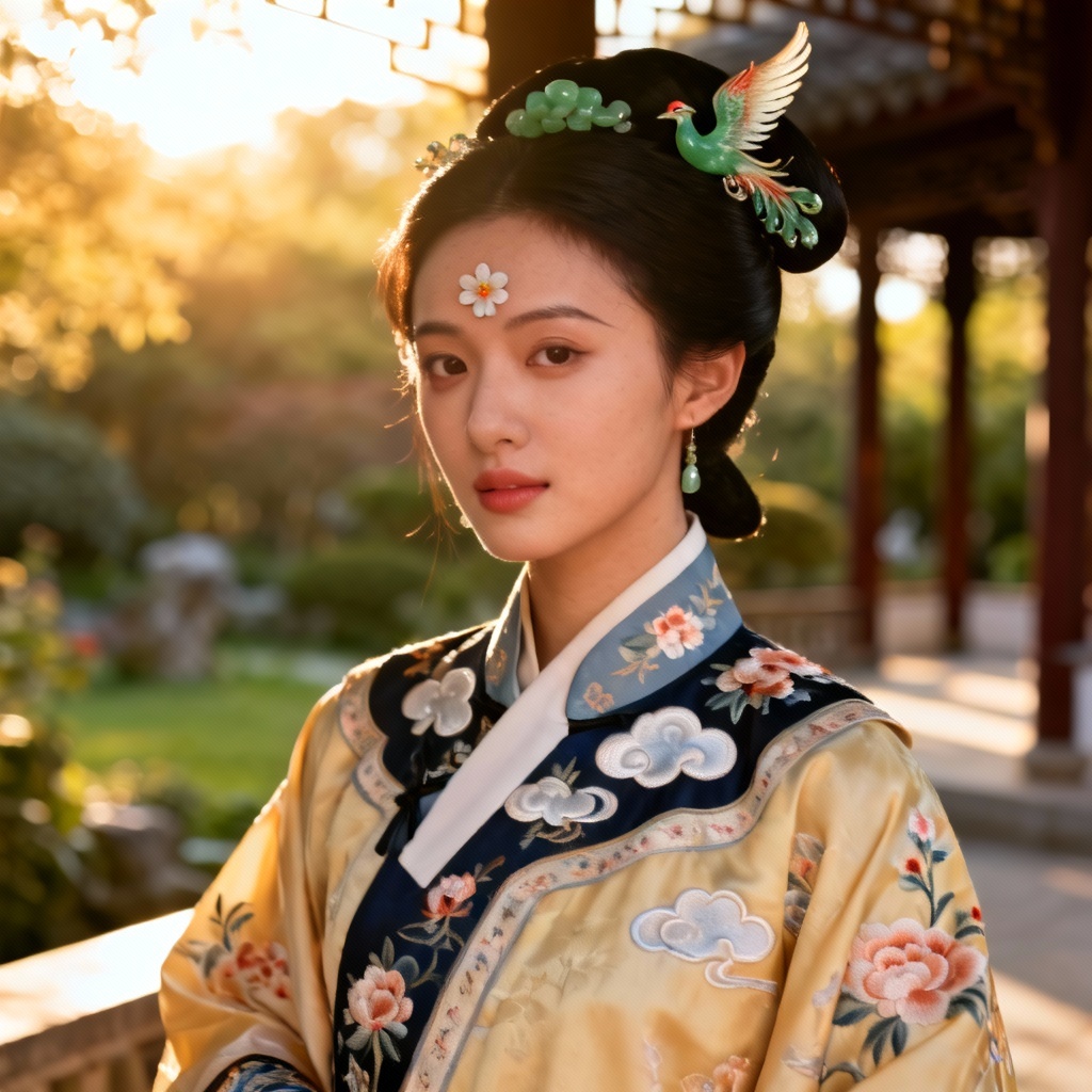 AI Hanfu Portrait in Ming Dynasty Ruqun