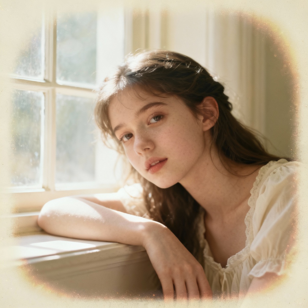 Vintage Film Portrait Dream Girl