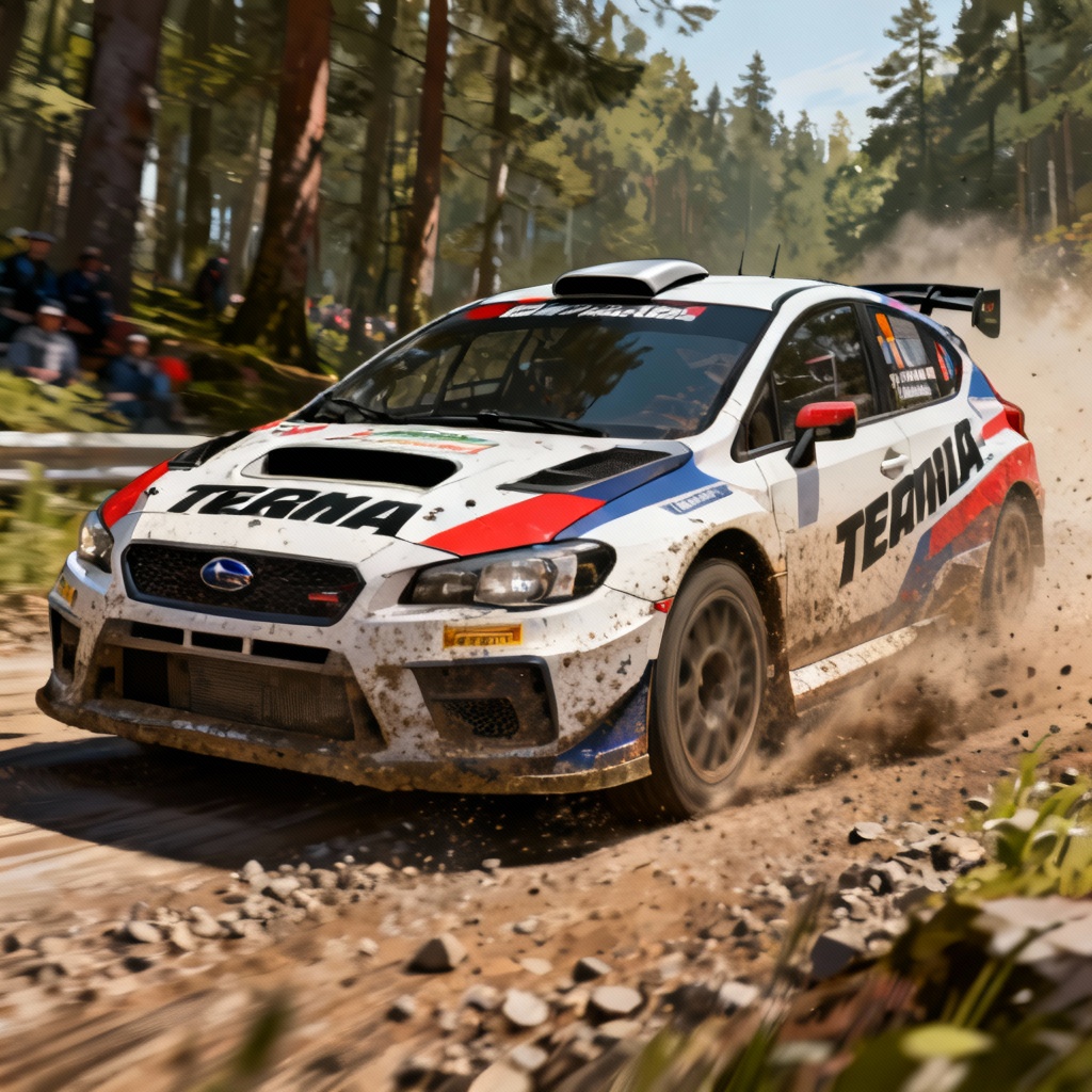 AI Rally Hatchback Concept in Motion