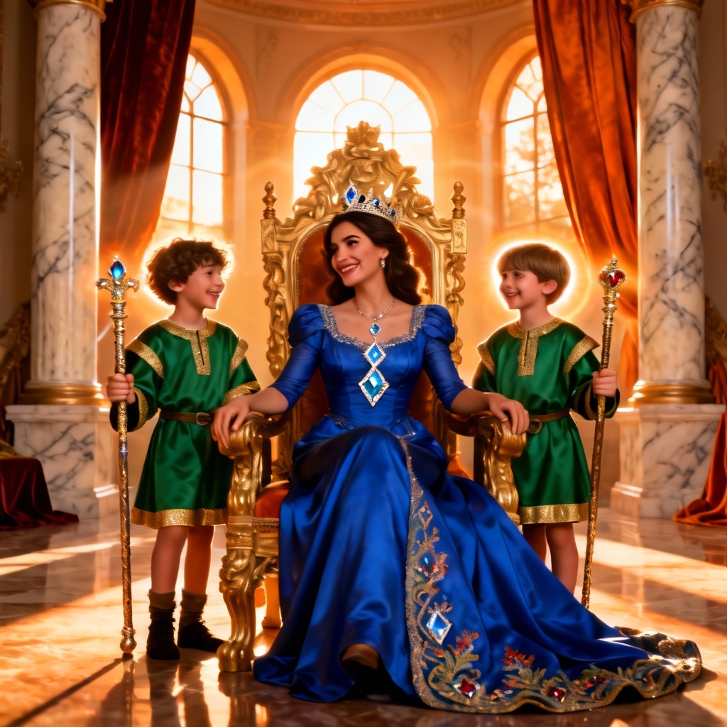 AI Queen Family Portrait