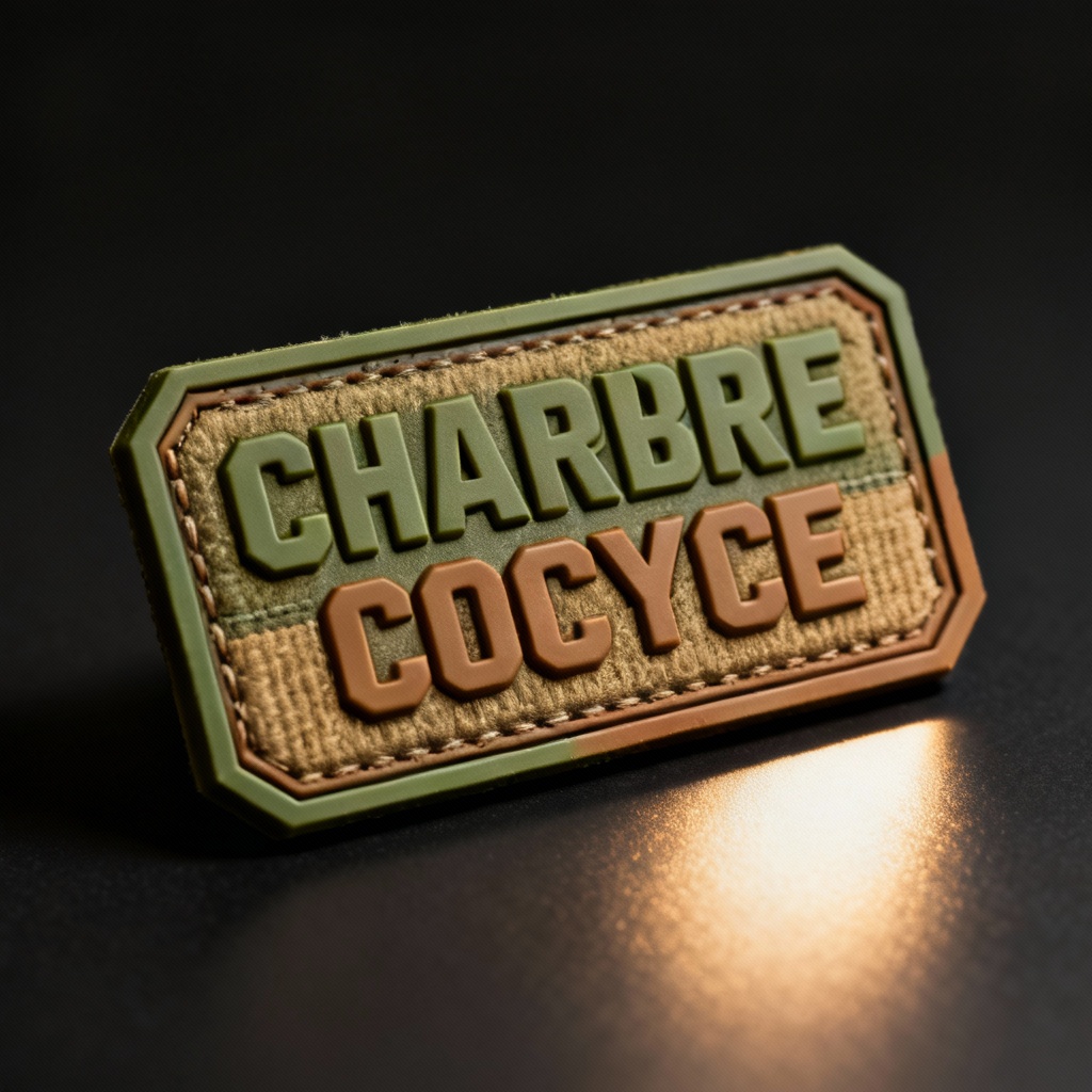 AI PVC morale patch with velcro backing