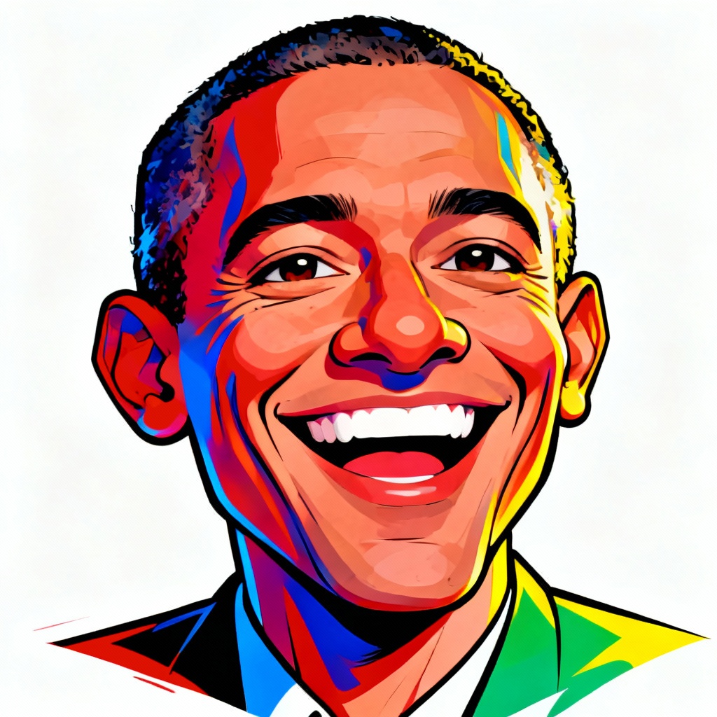 AI Karikatur aus Foto als buntes Pop Art Portrait