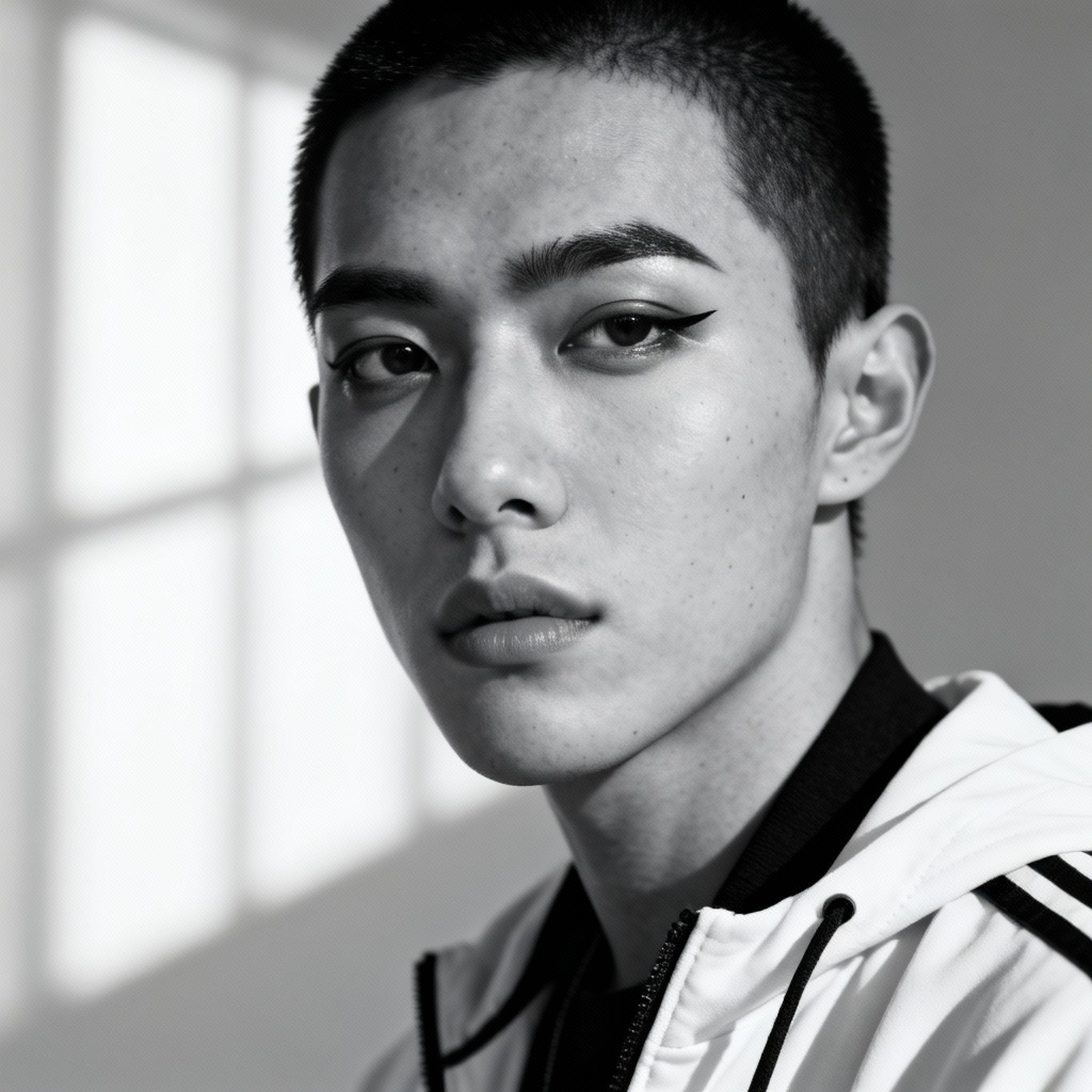 AI streetwear portrait of young adult woman