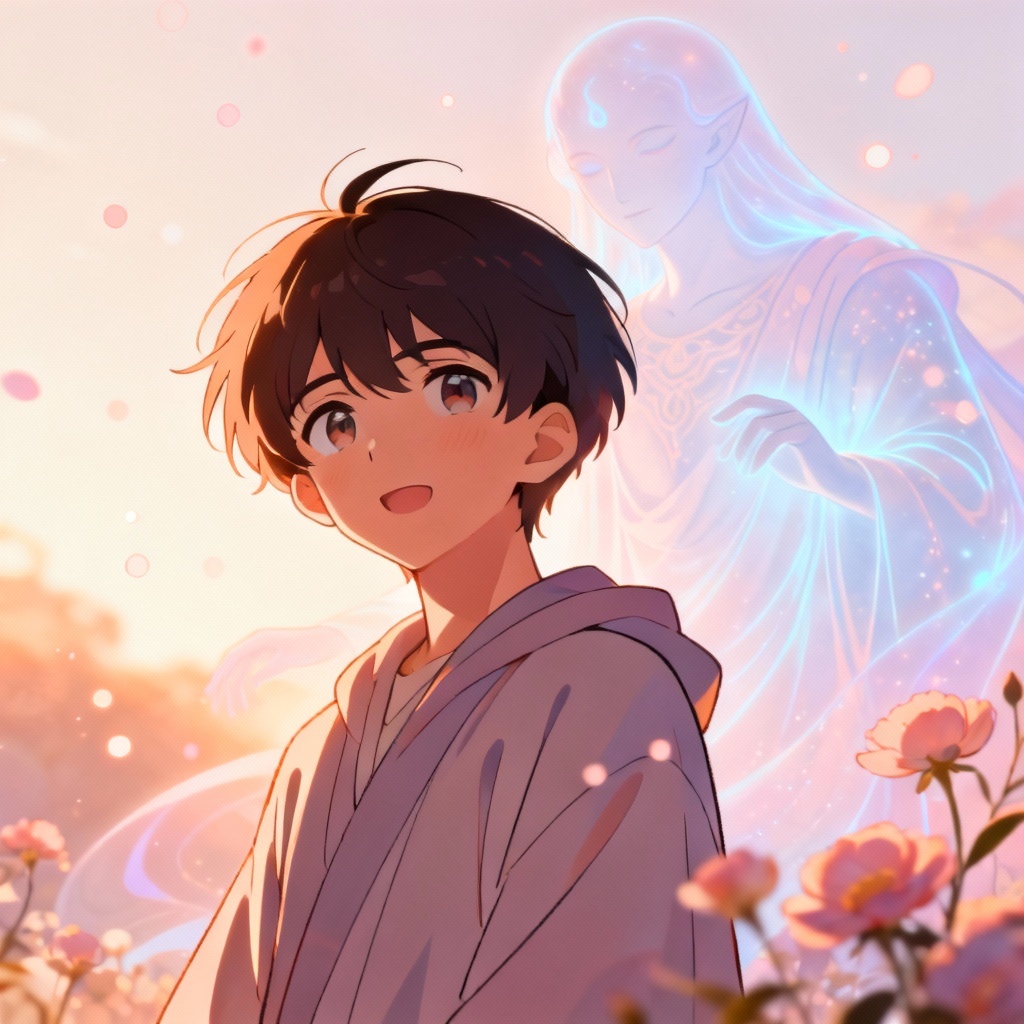 AI anime guardian ghost spirit