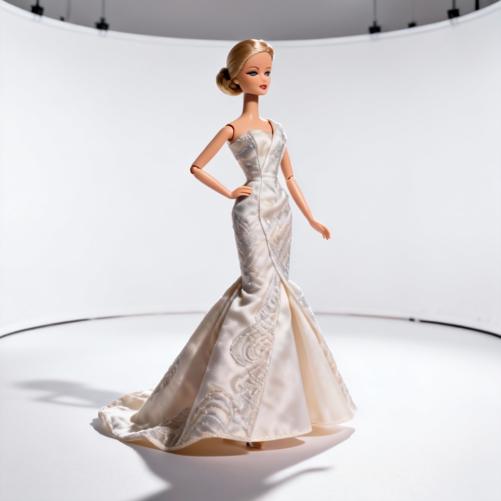 AI Runway Couture Doll Editorial Shot