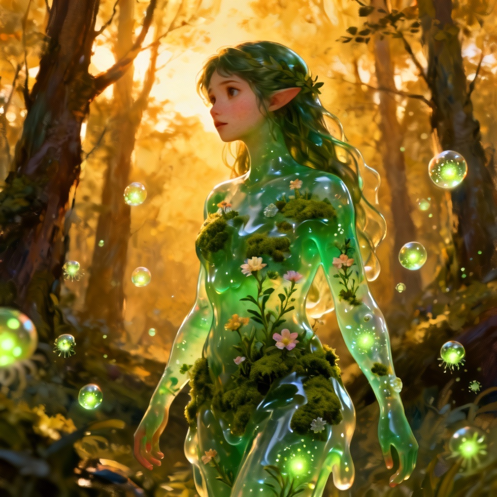 AI forest druid slime nymph