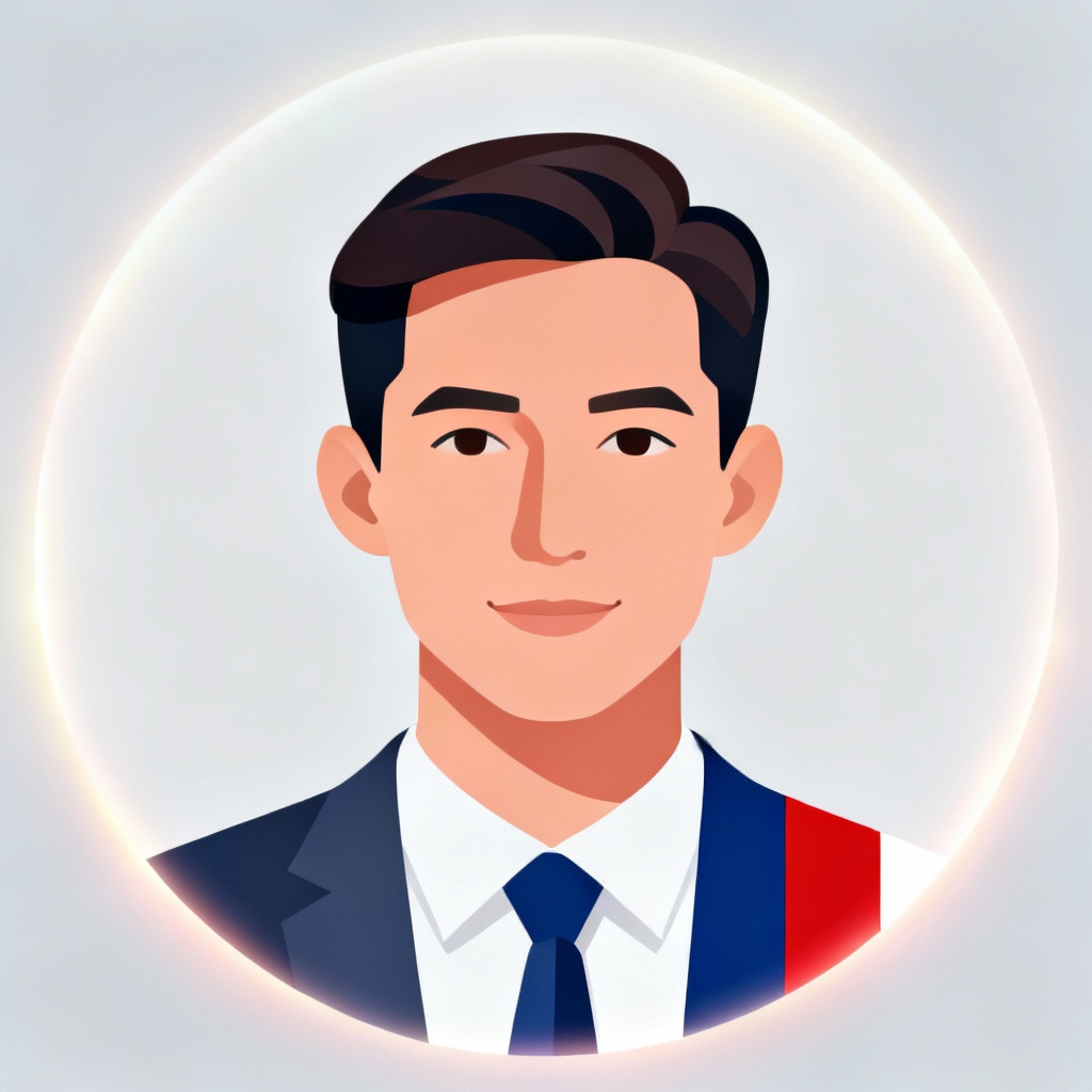 AI patriotic profile picture with flag overlay