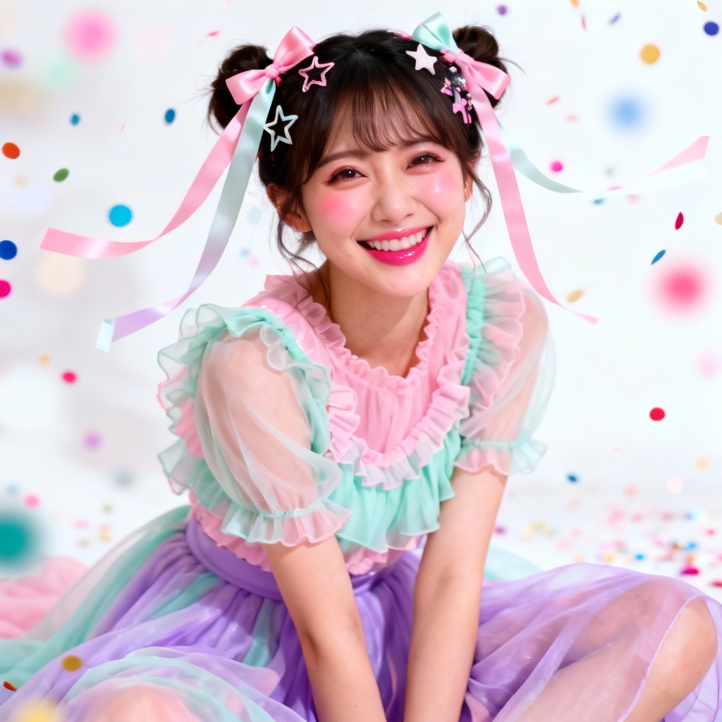 AI K-pop pastel pop idol portrait