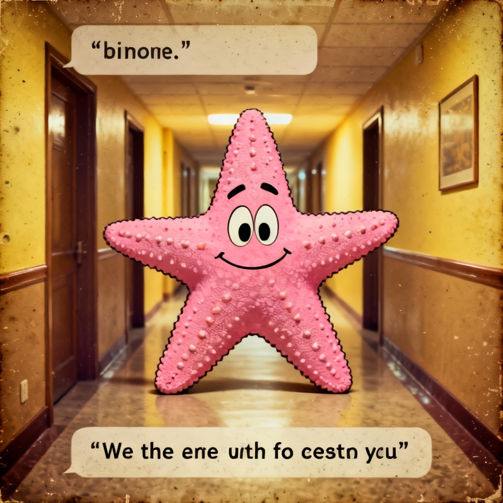Retro grain Savage Patrick meme background