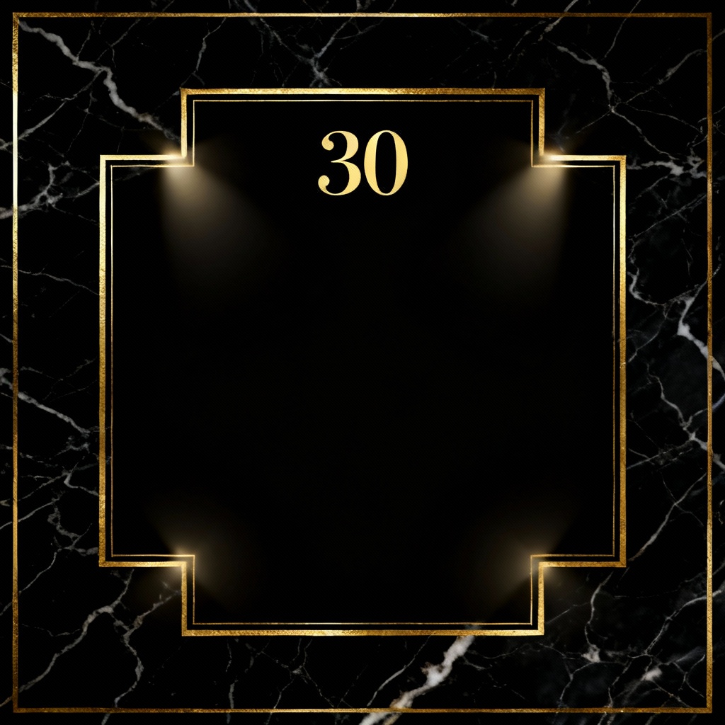 AI Elegant Gold Foil Adult Birthday Invitation