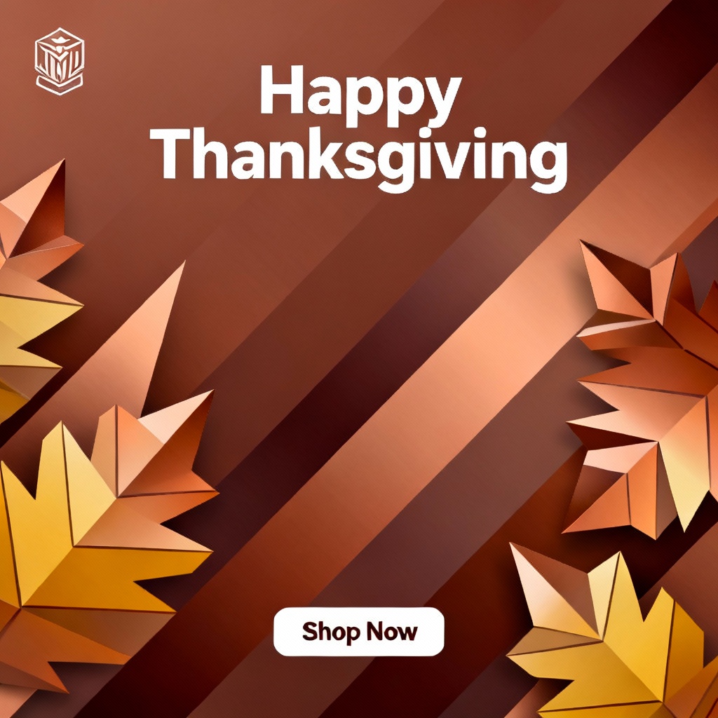 AI Thanksgiving social media banner