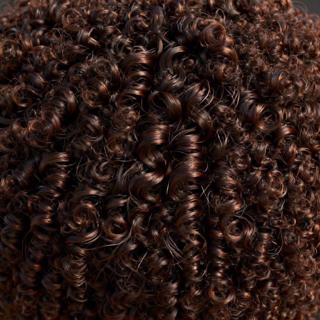 4K seamless afro coily hair texture with natural clumping
