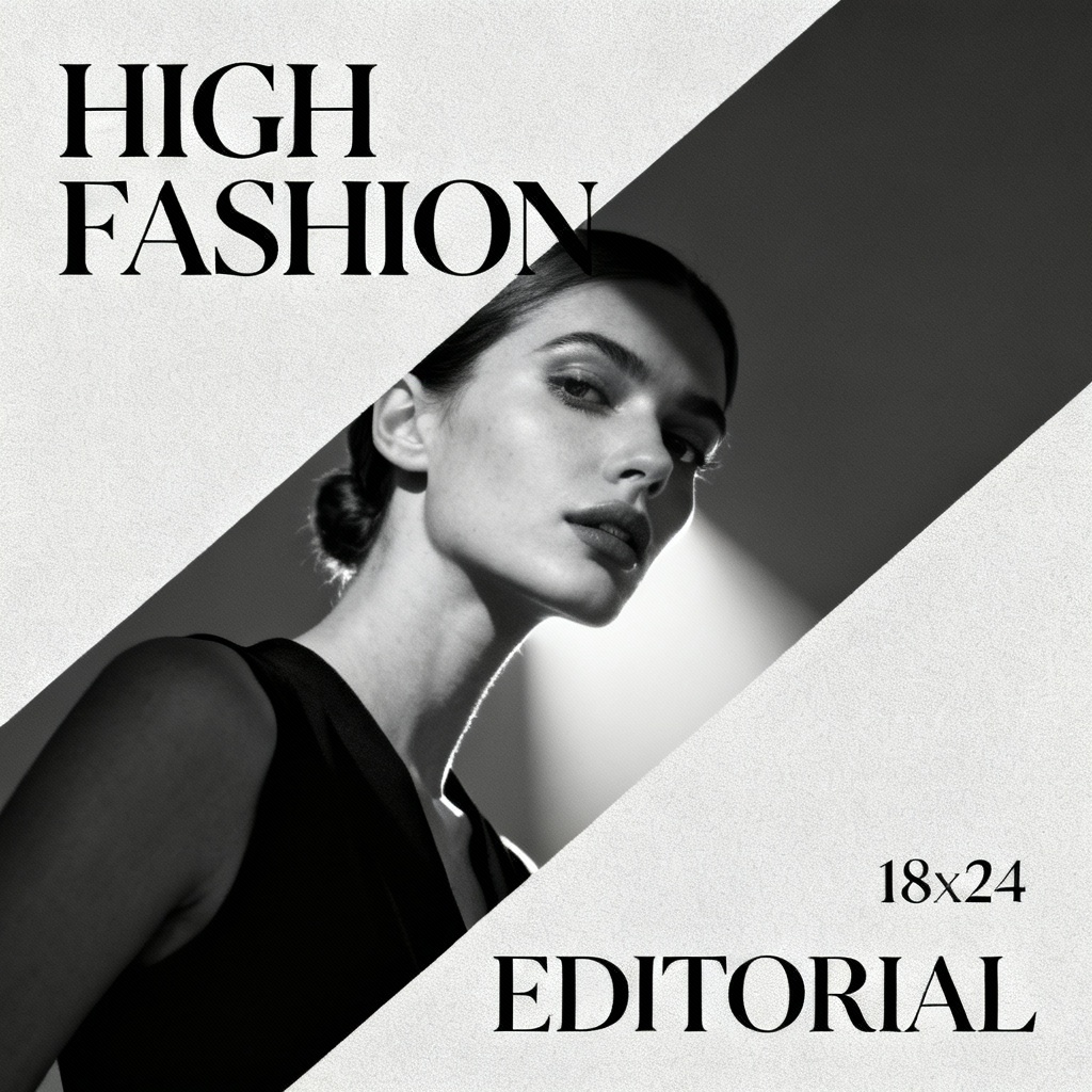 AI Fashion Editorial Poster