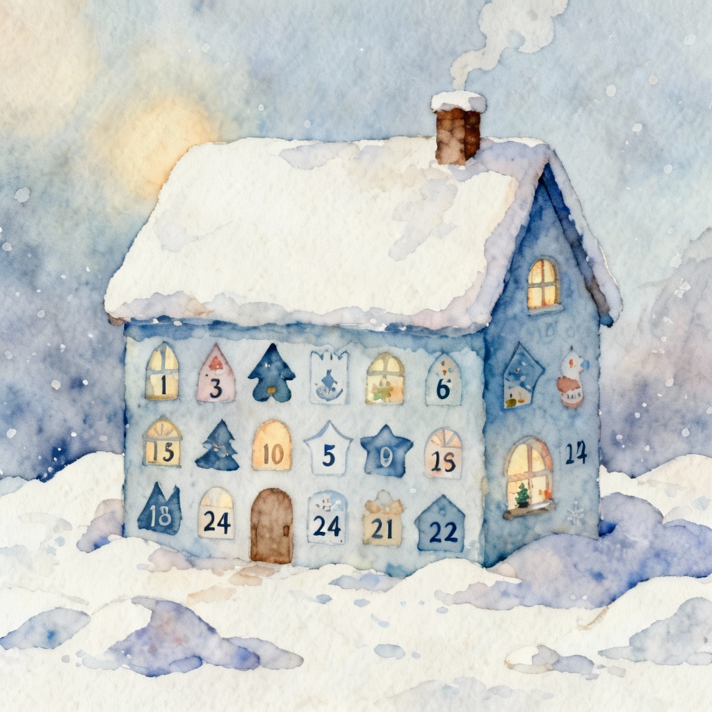 AI Watercolor Advent Calendar