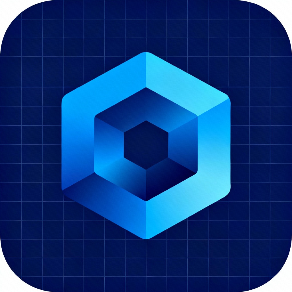 Geometric tech icon logo