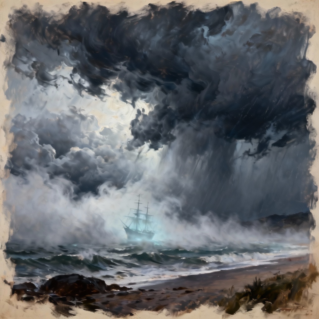 AI Flying Dutchman filter over a coastal landscape