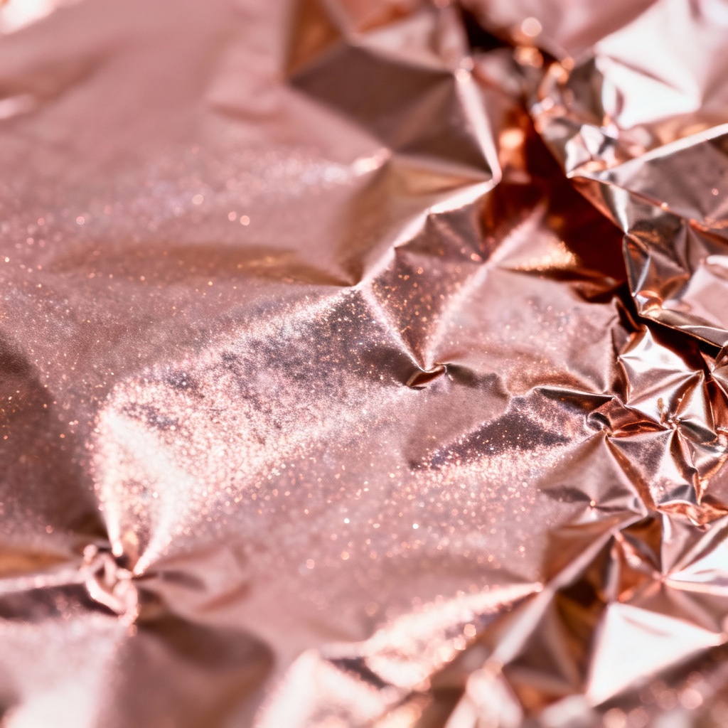 Rose gold foil shimmer pink background