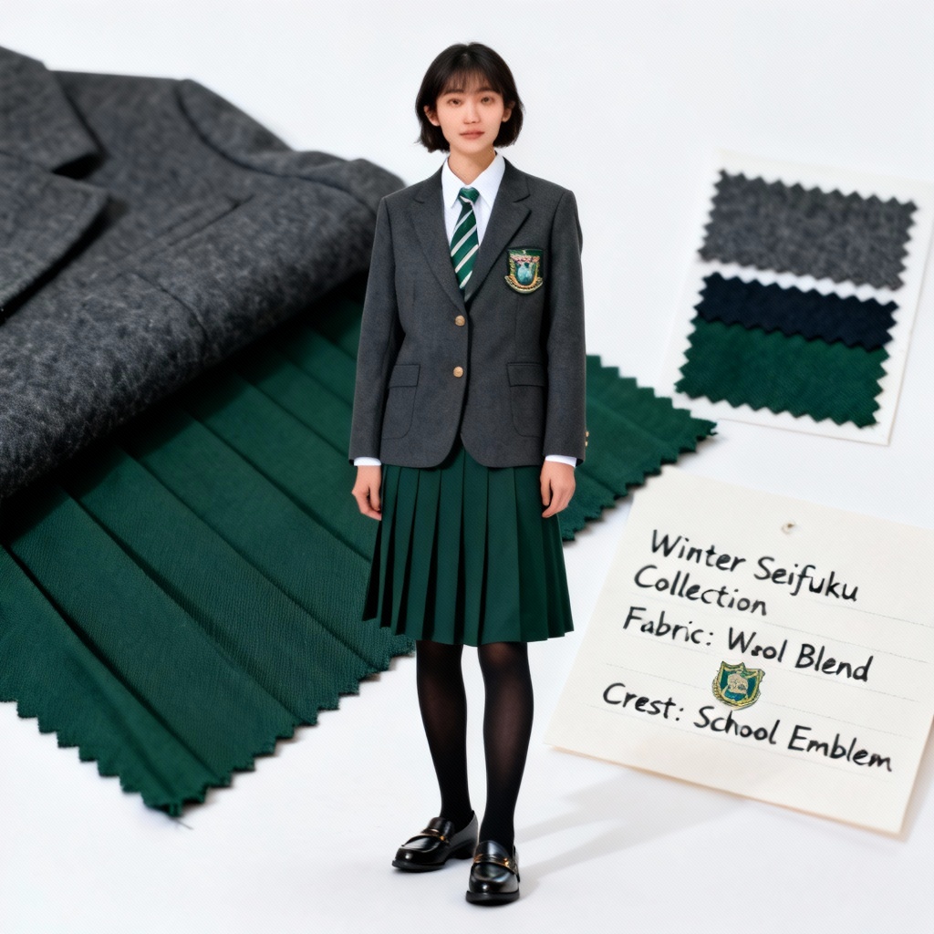 Winter blazer seifuku uniform fashion concept