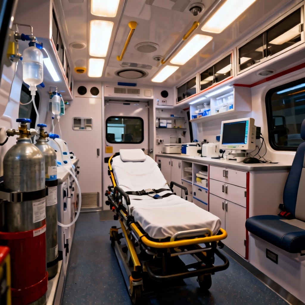 AI Ambulance Interior Paramedic Bay
