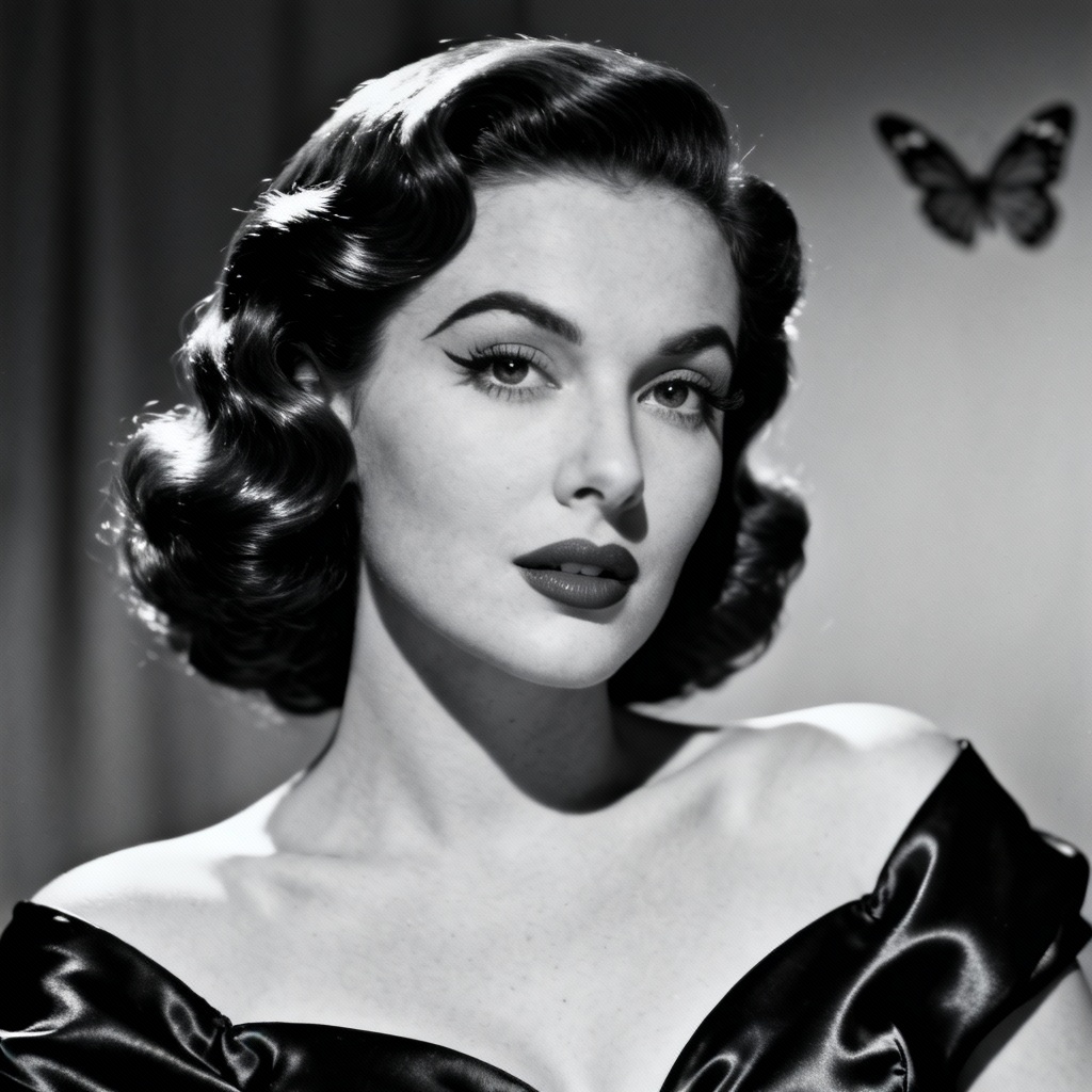 AI Old Hollywood Glamour Classic Beauty