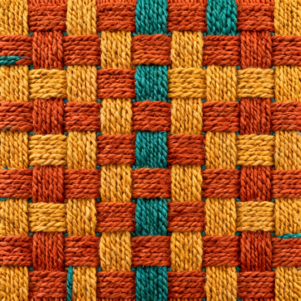 AI Basket weave rug texture