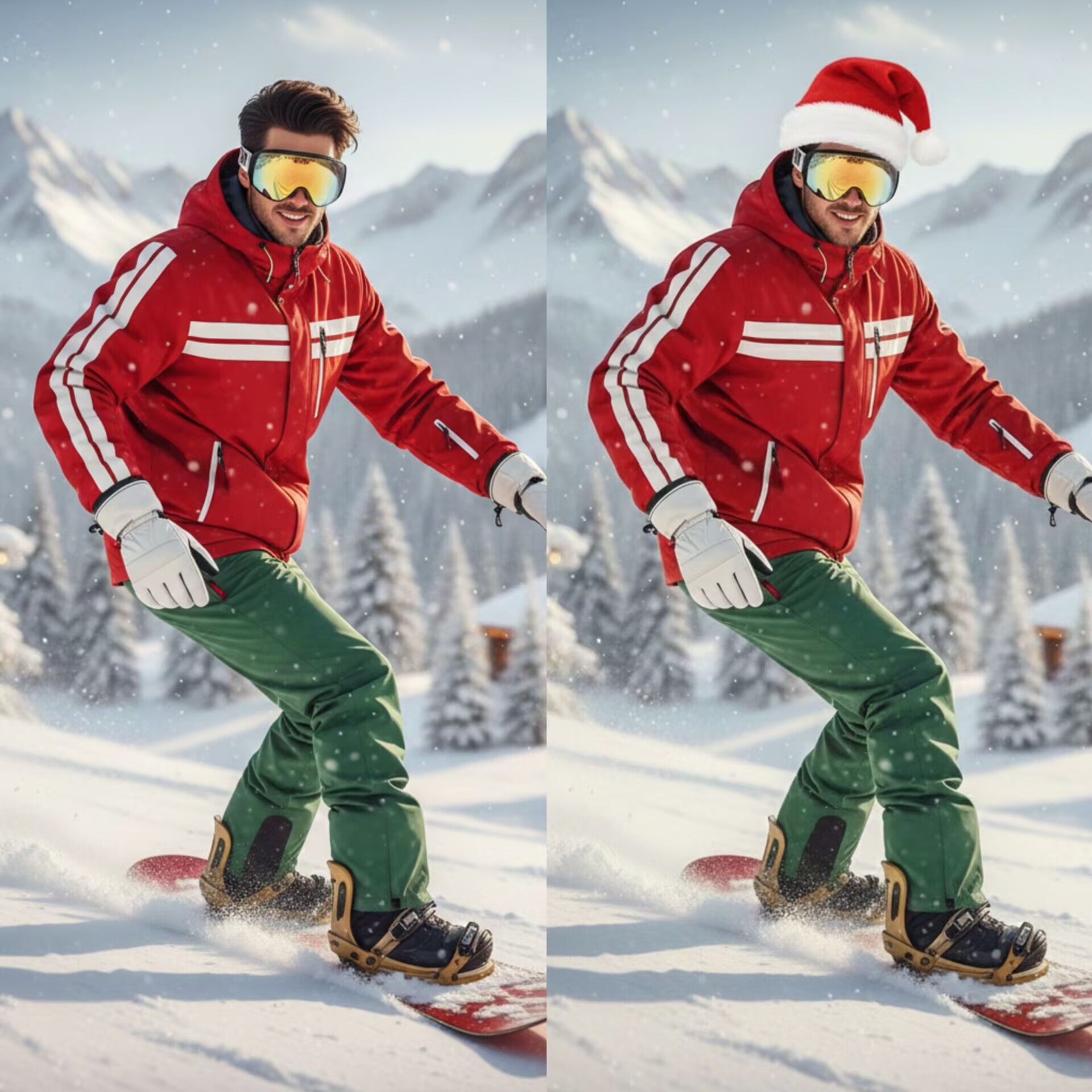 Classic red Christmas hat 